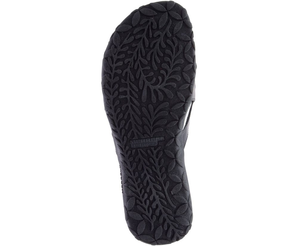 Merrell Sandals White/Black - Terran Cage Slide - Womens 71AWUQDKZ